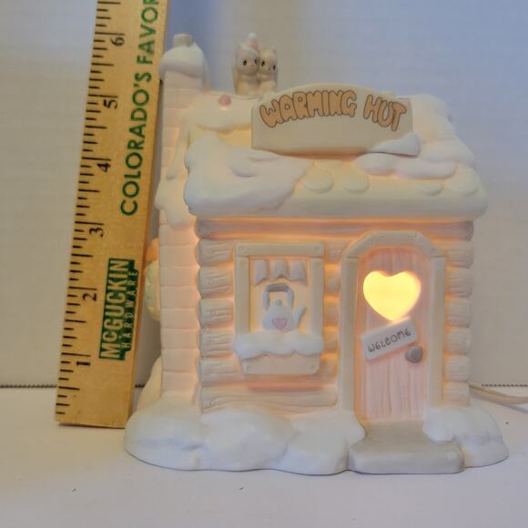 Precious Moments Sugar Town Lighted Warming Hut Figurine Enesco 1996 - Picture 2 of 16